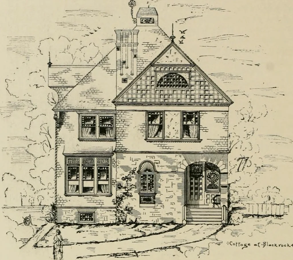 An illustration from Dwelling for village and country, with general descriptions and detailed estimates, 1885, leaf 43