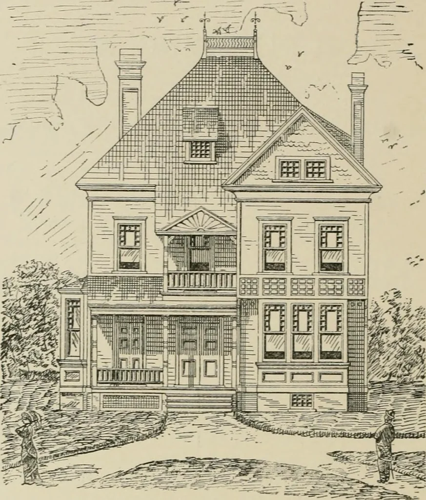 An illustration from Dwelling for village and country, with general descriptions and detailed estimates, 1885, leaf 49