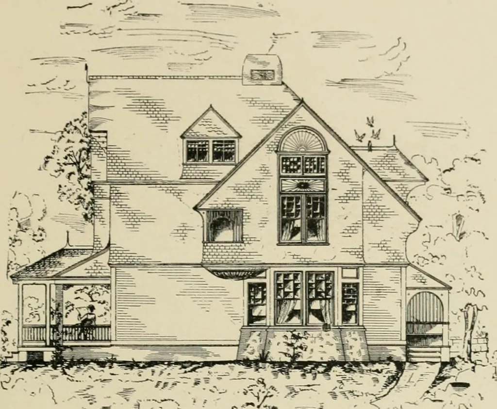 An illustration from Dwelling for village and country, with general descriptions and detailed estimates, 1885, leaf 52