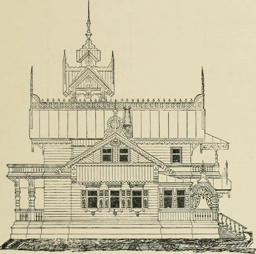 An illustration from Dwelling for village and country, with general descriptions and detailed estimates, 1885, leaf 54
