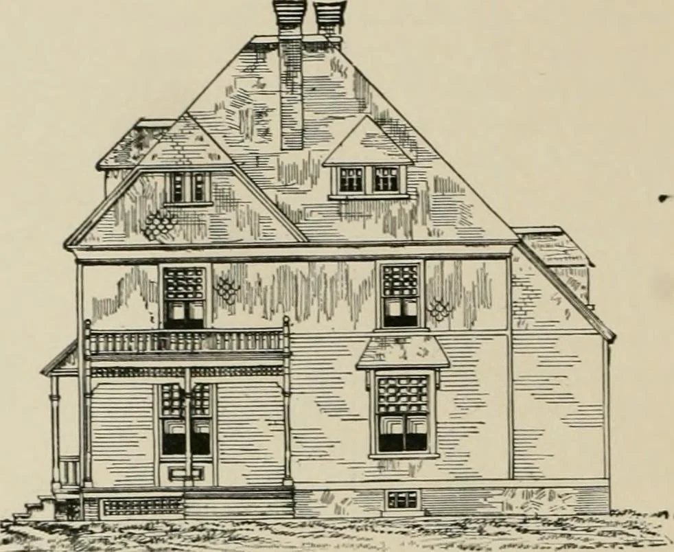 An illustration from Dwelling for village and country, with general descriptions and detailed estimates, 1885, leaf 59