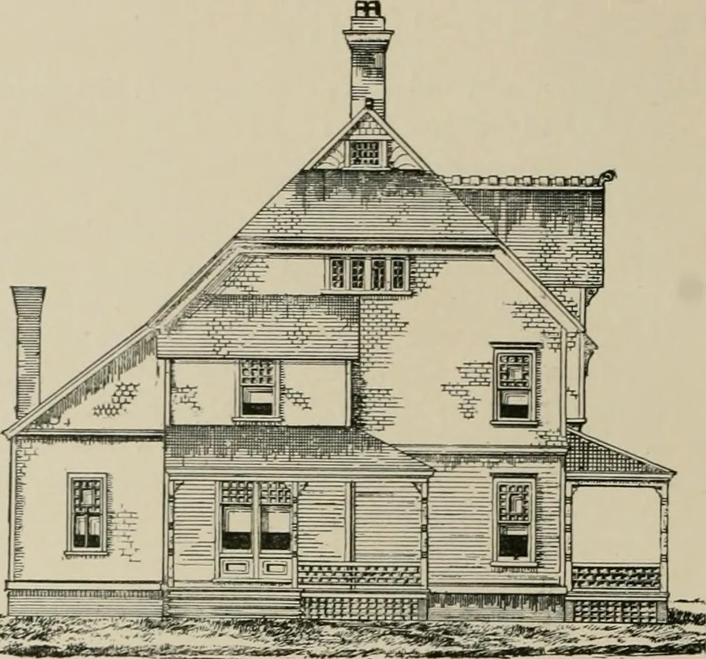 An illustration from Dwelling for village and country, with general descriptions and detailed estimates, 1885, leaf 67