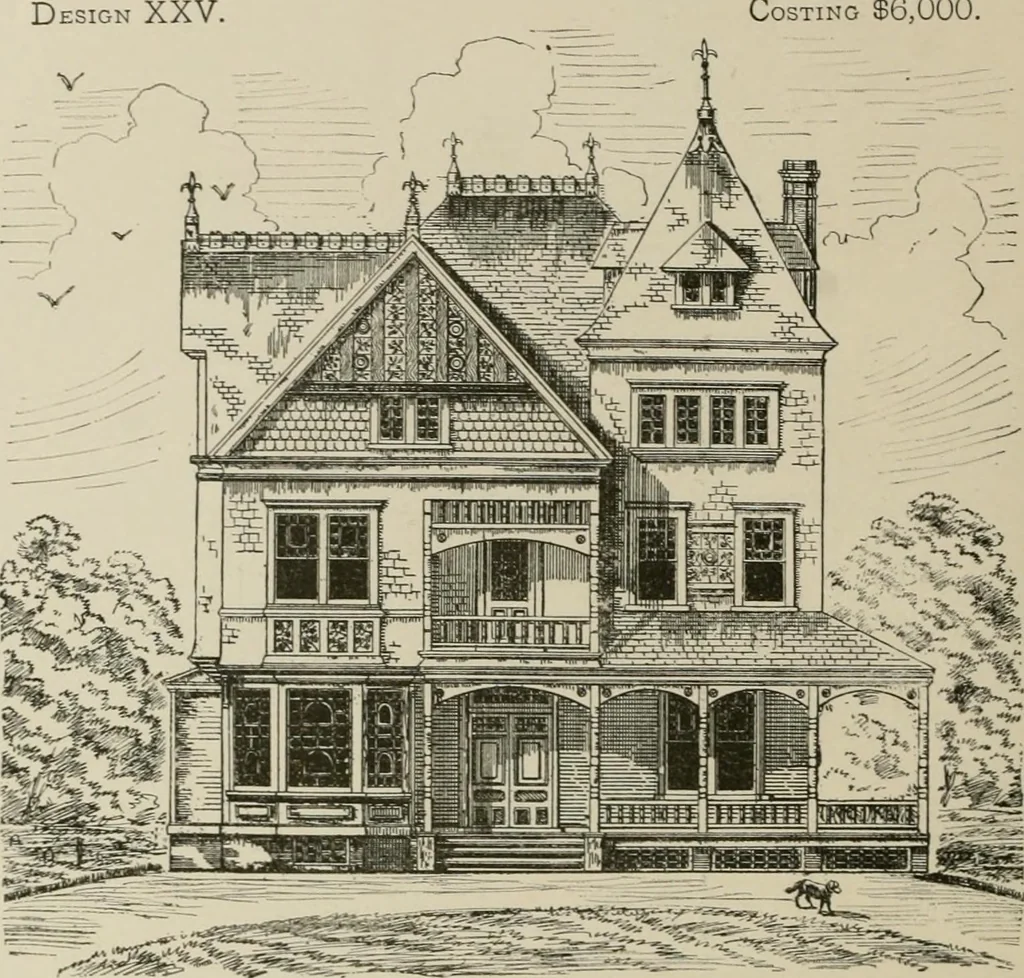 An illustration from Dwelling for village and country, with general descriptions and detailed estimates, 1885, leaf 81