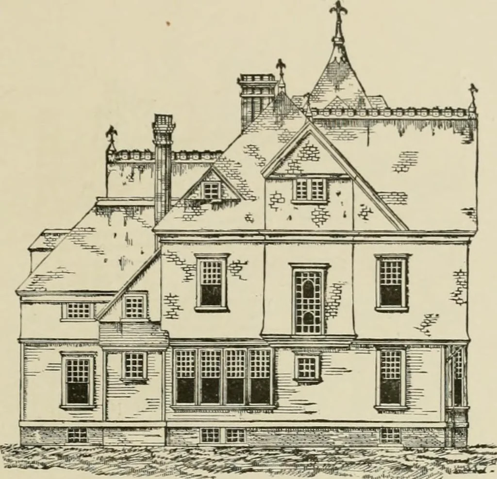 An illustration from Dwelling for village and country, with general descriptions and detailed estimates, 1885, leaf 82