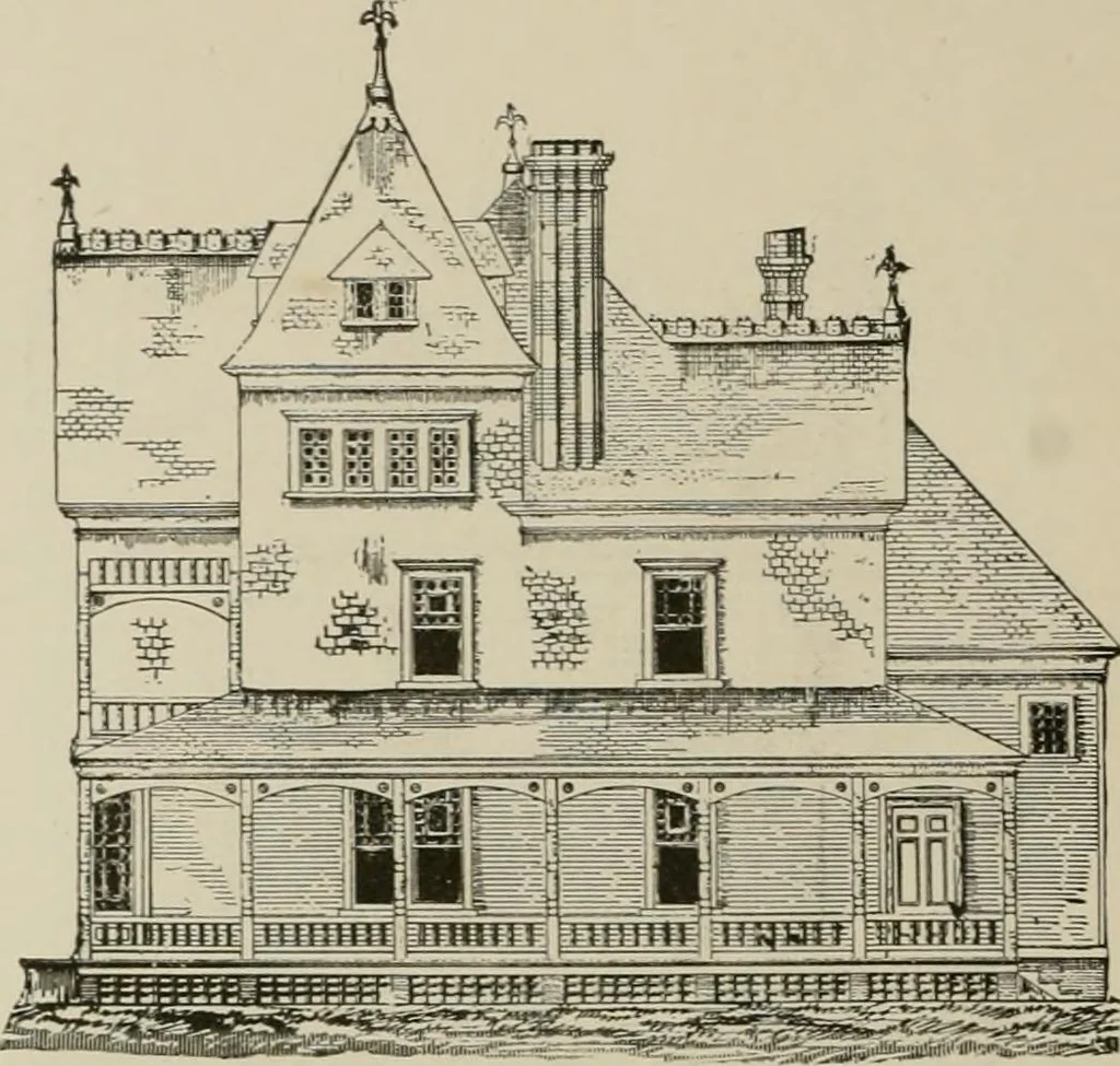 An illustration from Dwelling for village and country, with general descriptions and detailed estimates, 1885, leaf 83
