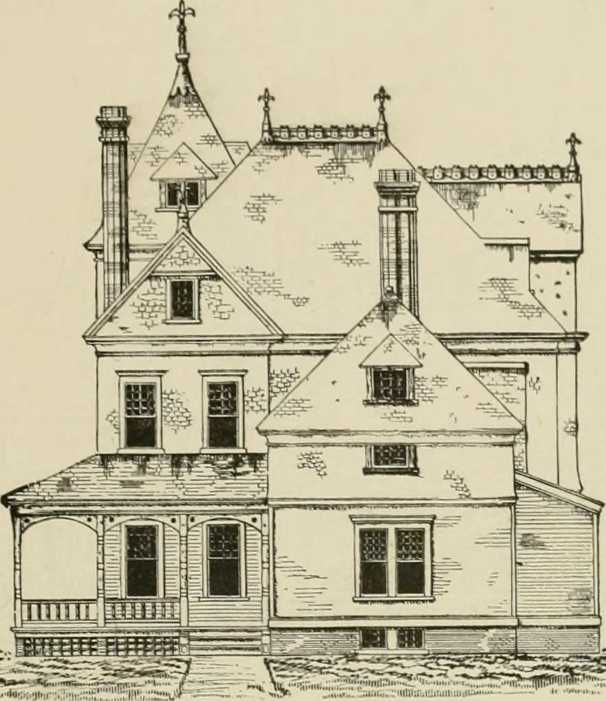 An illustration from Dwelling for village and country, with general descriptions and detailed estimates, 1885, leaf 84