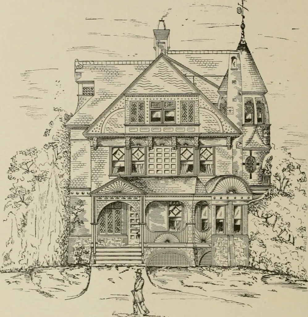 An illustration from Dwelling for village and country, with general descriptions and detailed estimates, 1885, leaf 89