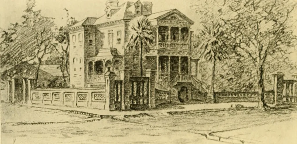 An illustration from The dwelling houses of Charleston, South Carolina, 1917, leaf 340