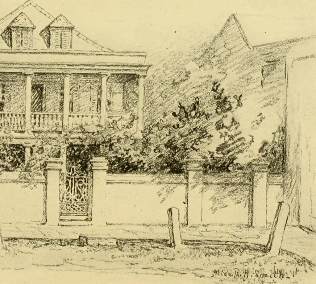 An illustration from The dwelling houses of Charleston, South Carolina, 1917, leaf 69