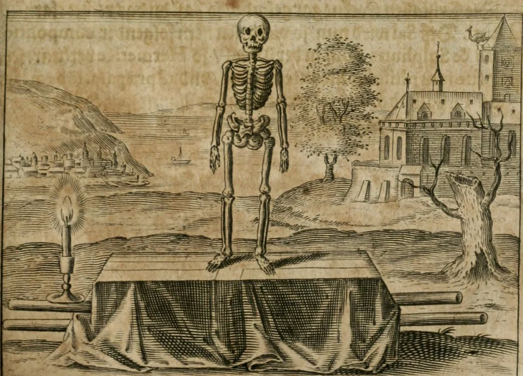 An illustration from Dyas chymica tripartita, das ist, Sechs herzliche deutsche philosophische Tractätlein : deren II. von an jtzo noch im Leben, II. von mitlern Alters, und II. von ältern Philosophis beschrieben Worden : nunmehr aber allen Filiis doctrinae zu Nutz an Tag geben, und mit schönen Figuren gezieret, 1625, leaf 106