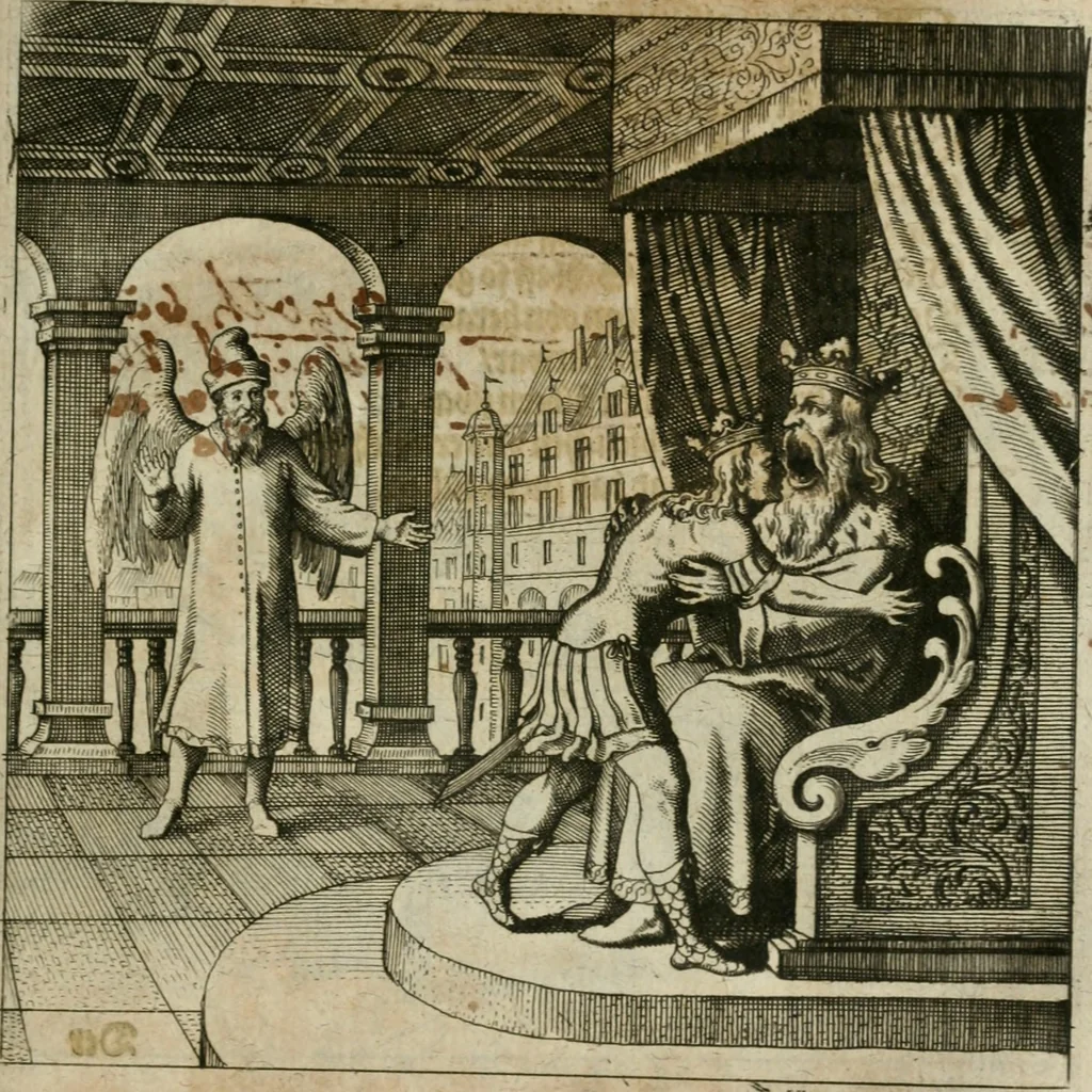An illustration from Dyas chymica tripartita, das ist, Sechs herzliche deutsche philosophische Tractätlein : deren II. von an jtzo noch im Leben, II. von mitlern Alters, und II. von ältern Philosophis beschrieben Worden : nunmehr aber allen Filiis doctrinae zu Nutz an Tag geben, und mit schönen Figuren gezieret, 1625, leaf 204