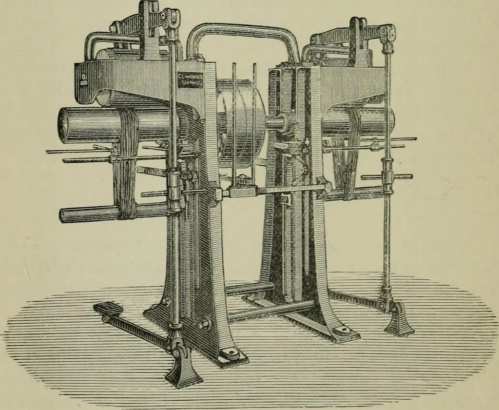 An illustration from Dyeing: comprising the dyeing and bleaching of wool, silk, cotton, flax, hemp, china grass &c., 1888, leaf 281
