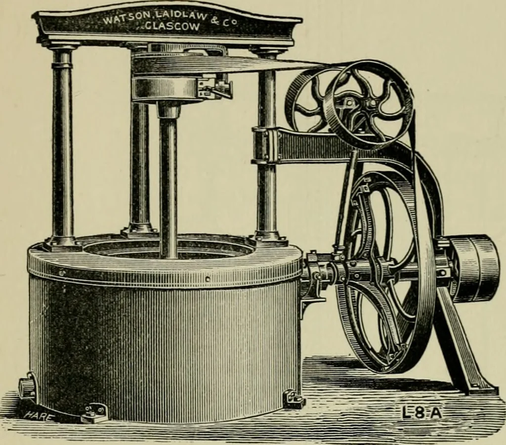 An illustration from Dyeing: comprising the dyeing and bleaching of wool, silk, cotton, flax, hemp, china grass &c., 1888, leaf 320