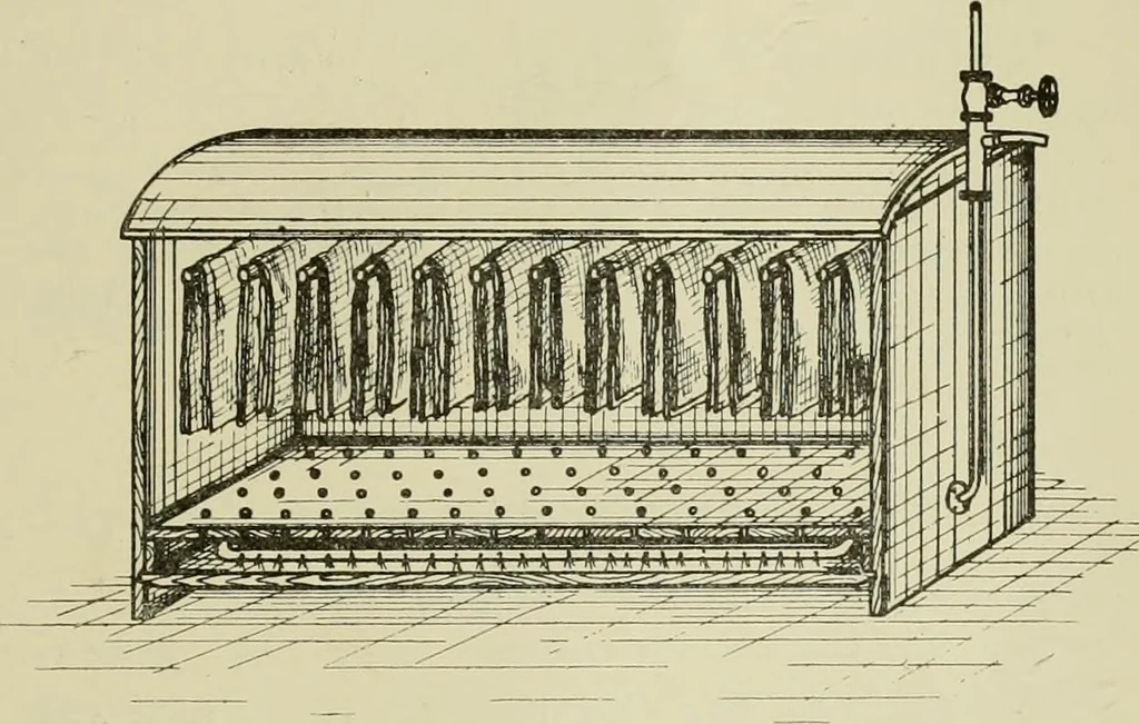 An illustration from The dyeing of cotton and other vegetable fibres with the dyestuffs of Leopold Cassella & Co. Frankfort o. M, 1902, leaf 358
