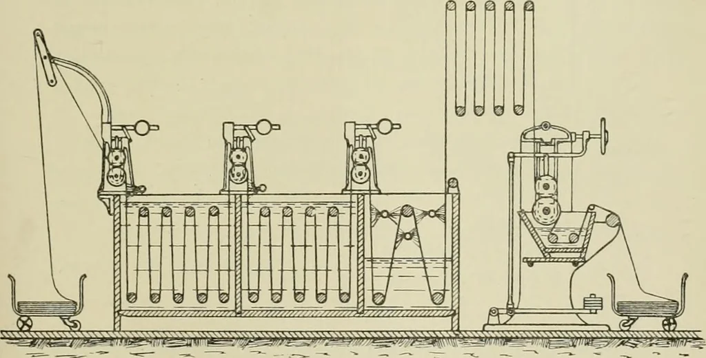 An illustration from The dyeing of cotton and other vegetable fibres with the dyestuffs of Leopold Cassella & Co. Frankfort o. M, 1902, leaf 368