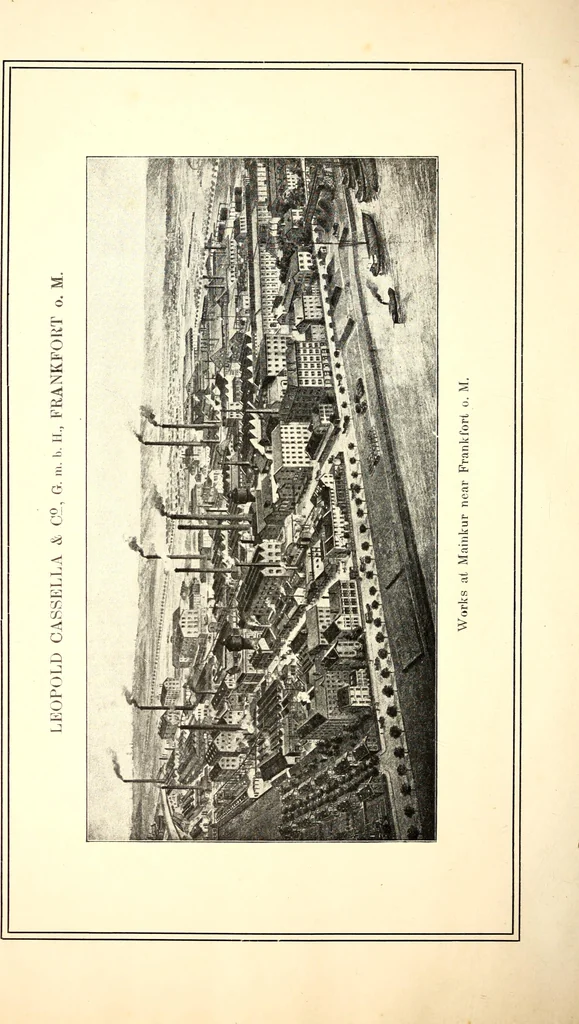 An illustration from The dyeing of leather with the dyestuffs of Cassella Color Company, 1910, leaf 7