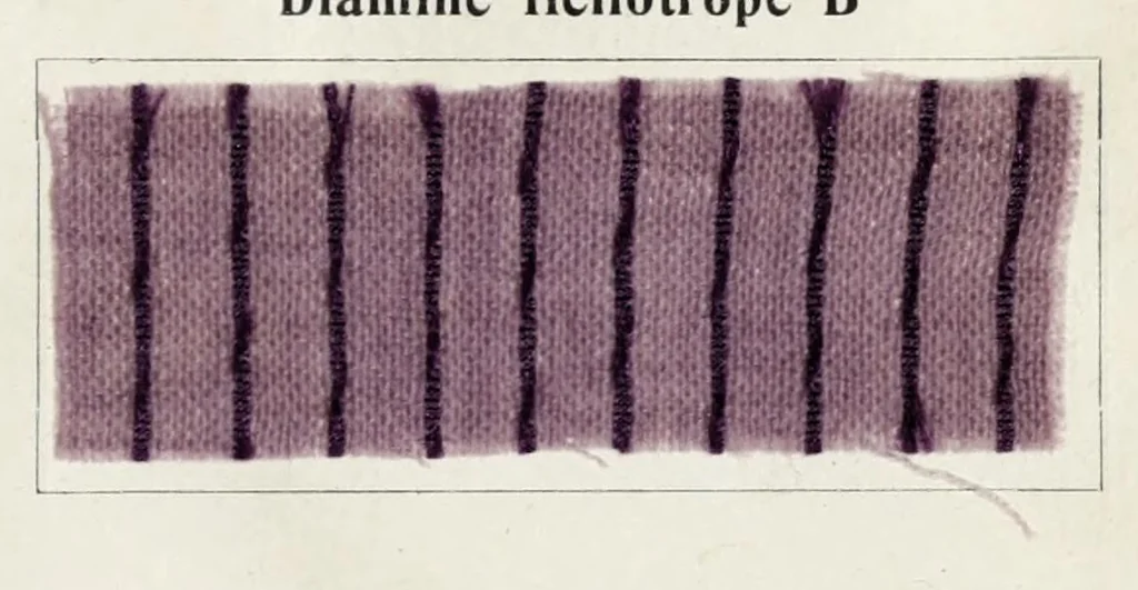 An illustration from The dyeing of mixed fabrics composed of wool and silk : with the dyestuffs of Leopold Cassella & Co., G.m.b.H., Frankfort o.M, American branch, Cassella Color Company, 1906, leaf 45