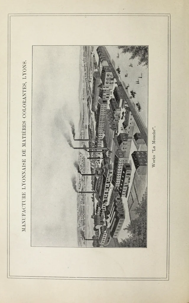 An illustration from The dyeing of mixed fabrics composed of wool and silk : with the dyestuffs of Leopold Cassella & Co., G.m.b.H., Frankfort o.M, American branch, Cassella Color Company, 1906, leaf 6