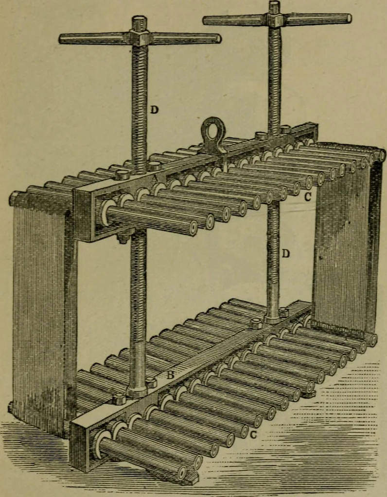 An illustration from The dyeing of textile fabrics, 1885, leaf 117