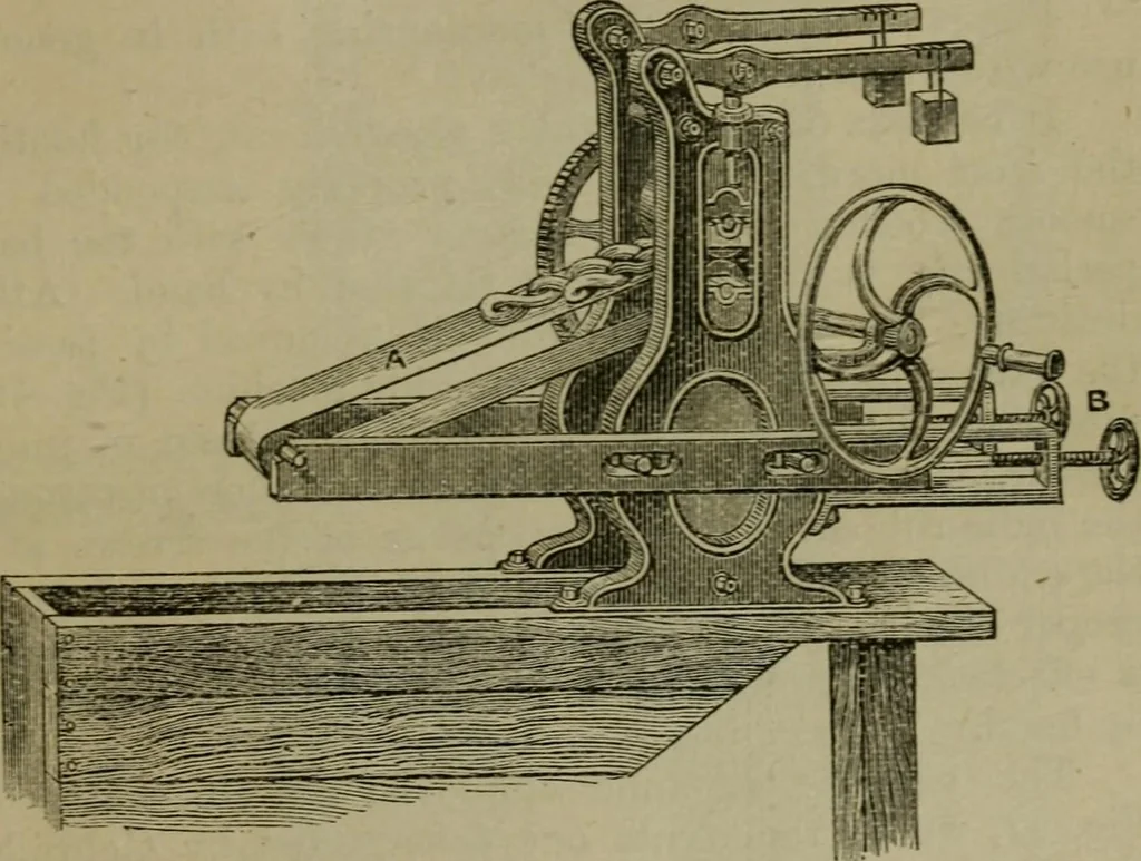 An illustration from The dyeing of textile fabrics, 1885, leaf 201