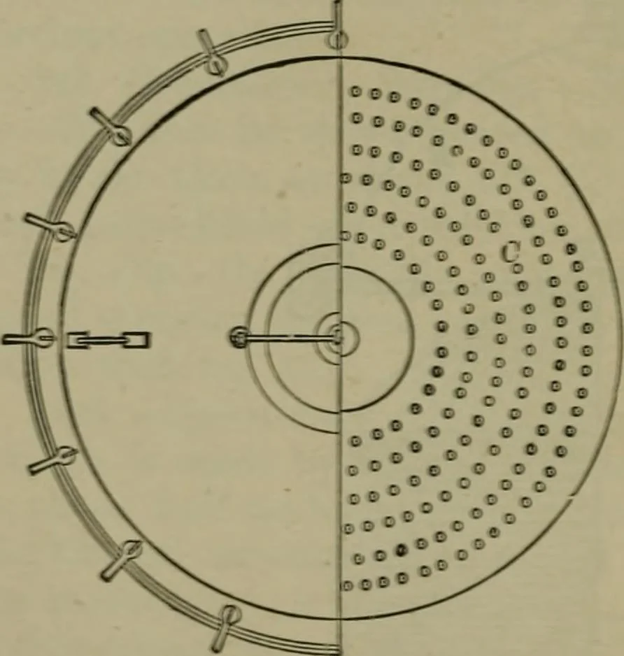 An illustration from The dyeing of textile fabrics, 1885, leaf 448