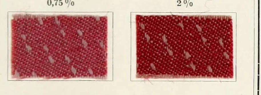 An illustration from The dyeing of unions : with the dyestuffs of Leopold Cassella & Co., G.m.b.H., Frankfort o.M, 1906, leaf 43