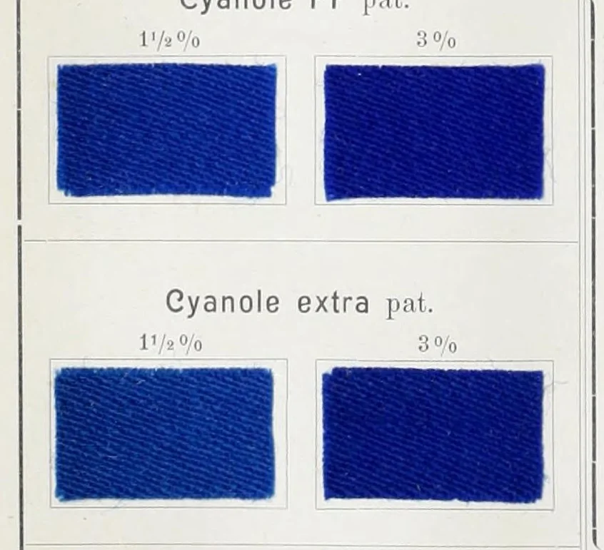 An illustration from The Dyeing of wool including wool-printing : with the dyestuffs of Leopold Cassella & Co., G.m.b.H., Frankfort o. M. : American branch, Cassella Color Company, New York, 1905, leaf 48