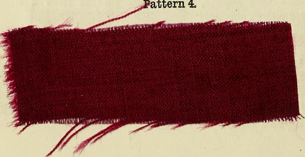 An illustration from The dyer's hand-book : containing about 200 valuable recipes for bleaching, dyeing, & finishing, on the most approved principle : with patterns dyed from white by the process given to each, 1875, leaf 26