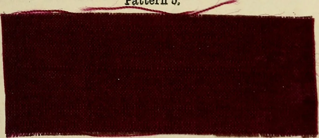 An illustration from The dyer's hand-book : containing about 200 valuable recipes for bleaching, dyeing, & finishing, on the most approved principle : with patterns dyed from white by the process given to each, 1875, leaf 27