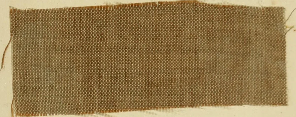 An illustration from The dyer's hand-book : containing about 200 valuable recipes for bleaching, dyeing, & finishing, on the most approved principle : with patterns dyed from white by the process given to each, 1875, leaf 35