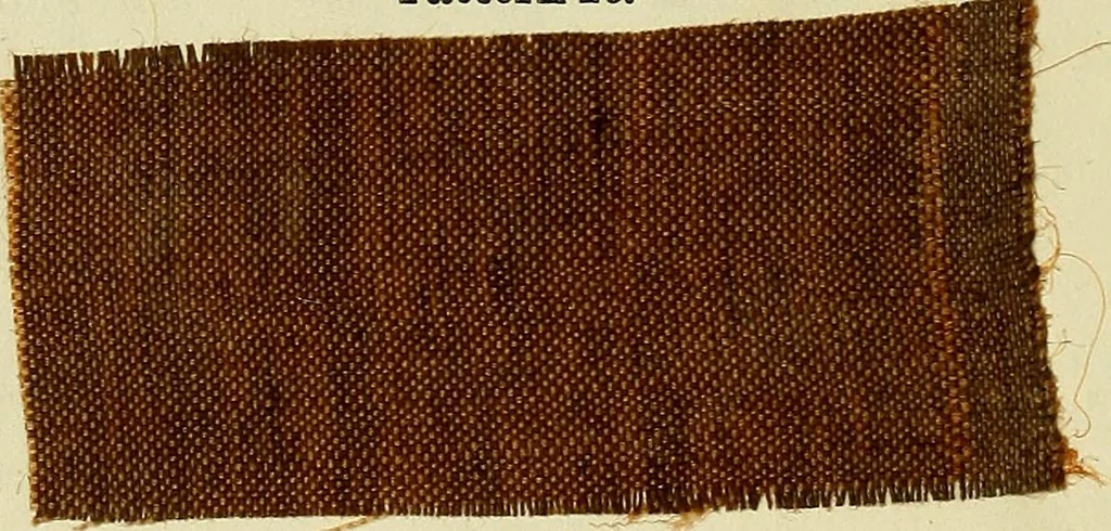 An illustration from The dyer's hand-book : containing about 200 valuable recipes for bleaching, dyeing, & finishing, on the most approved principle : with patterns dyed from white by the process given to each, 1875, leaf 40