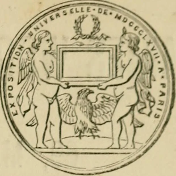 An illustration from The dyer's hand-book : containing about 200 valuable recipes for bleaching, dyeing, & finishing, on the most approved principle : with patterns dyed from white by the process given to each, 1875, leaf 95