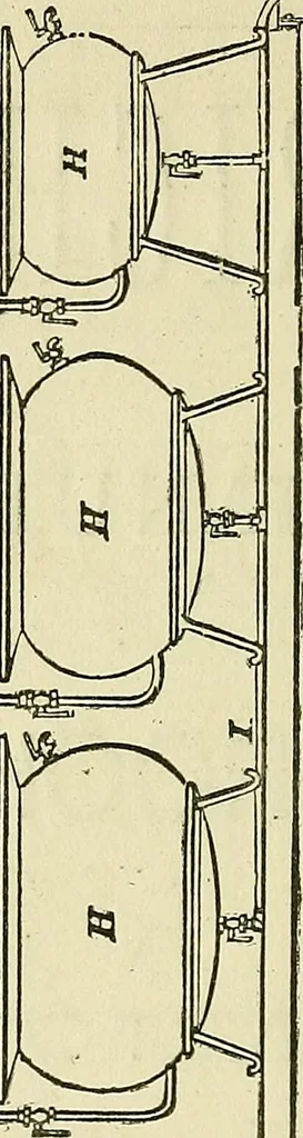 An illustration from The dyer's hand-book : containing about 200 valuable recipes for bleaching, dyeing, & finishing, on the most approved principle : with patterns dyed from white by the process given to each, 1875, leaf 98