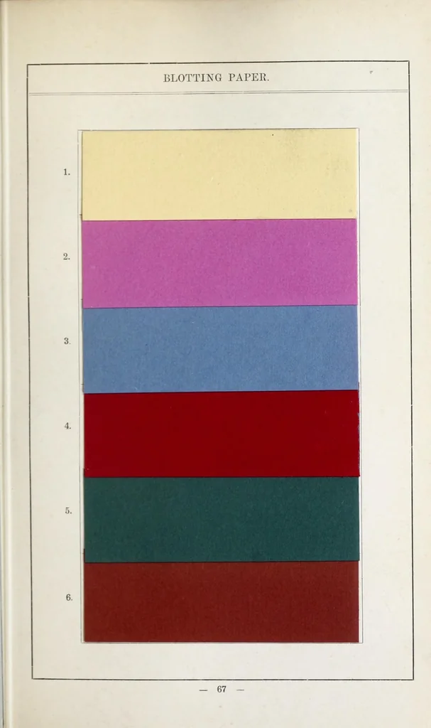 An illustration from The dyestuffs for paper dyeing, 1911, leaf 77