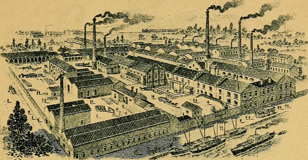 An illustration from The dyestuffs of the Society of Chemical Industry in Basle and their application, 1903, leaf 7
