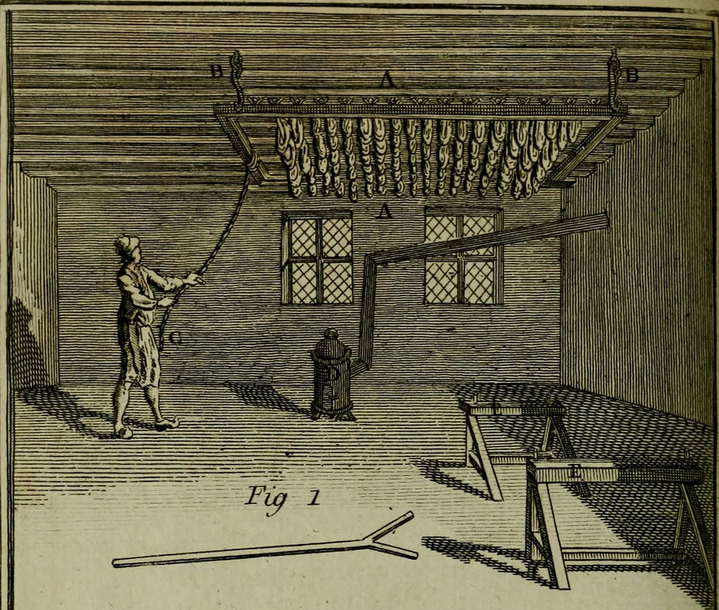 An illustration from The art of dying wool, silk, and cotton, 1789, leaf 533