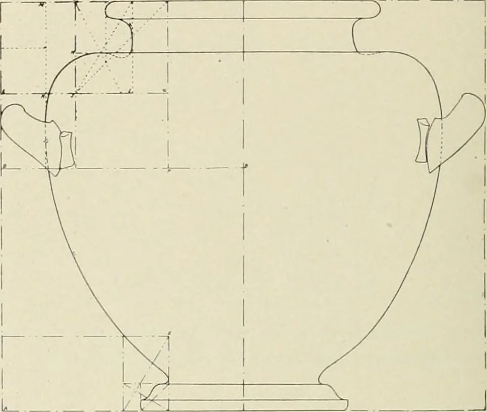 An illustration from Dynamic symmetry: the Greek vase, 1920, leaf 100