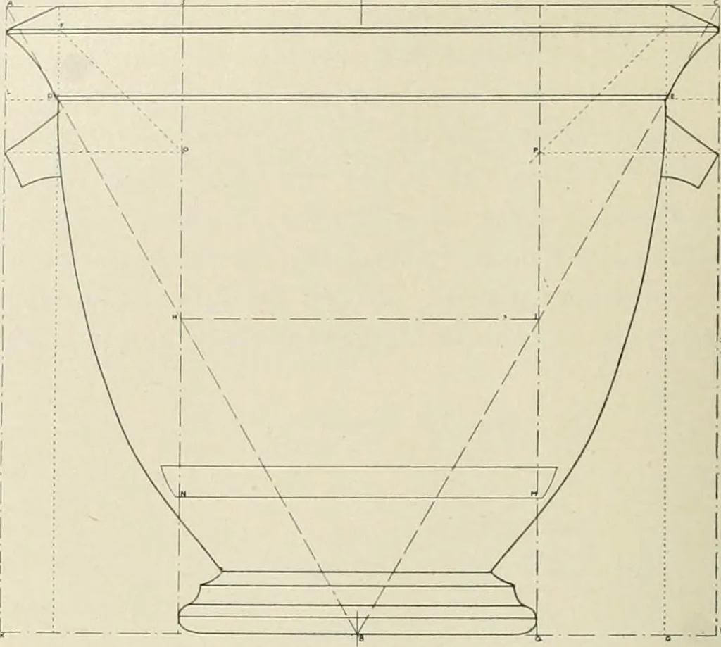 An illustration from Dynamic symmetry: the Greek vase, 1920, leaf 120