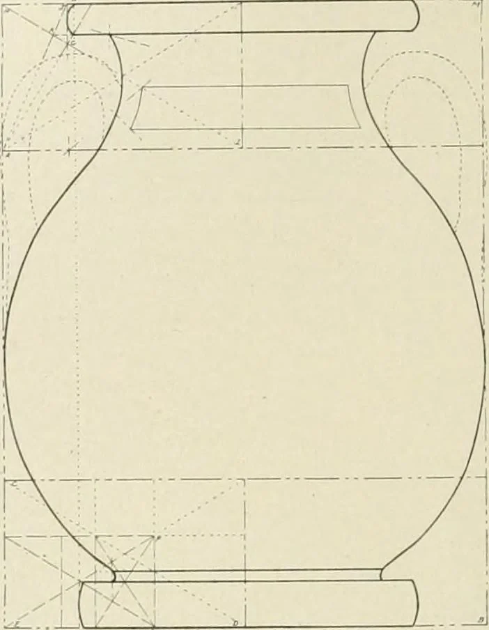An illustration from Dynamic symmetry: the Greek vase, 1920, leaf 126
