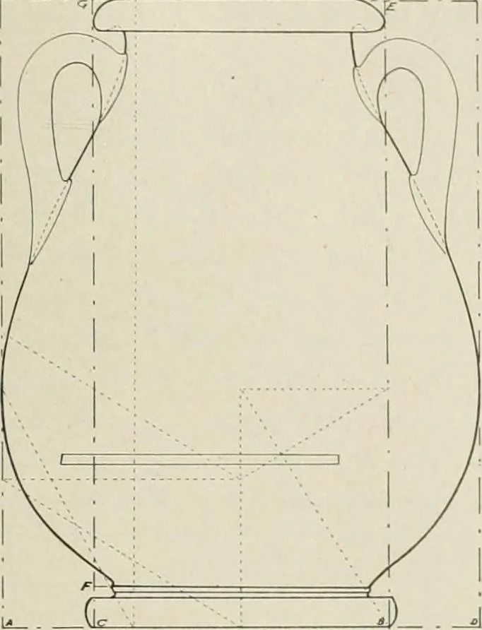 An illustration from Dynamic symmetry: the Greek vase, 1920, leaf 127