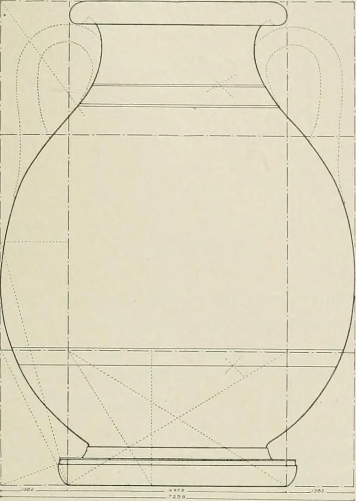 An illustration from Dynamic symmetry: the Greek vase, 1920, leaf 129