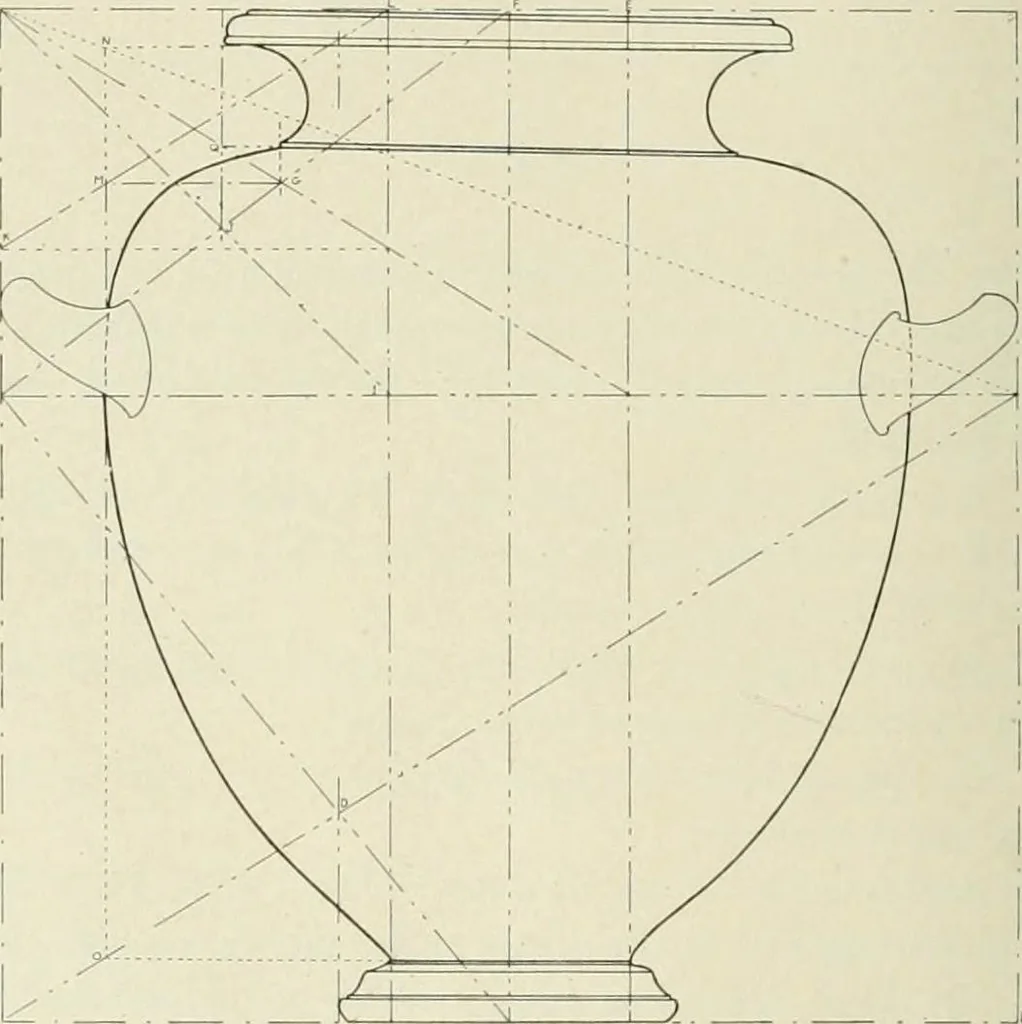 An illustration from Dynamic symmetry: the Greek vase, 1920, leaf 138