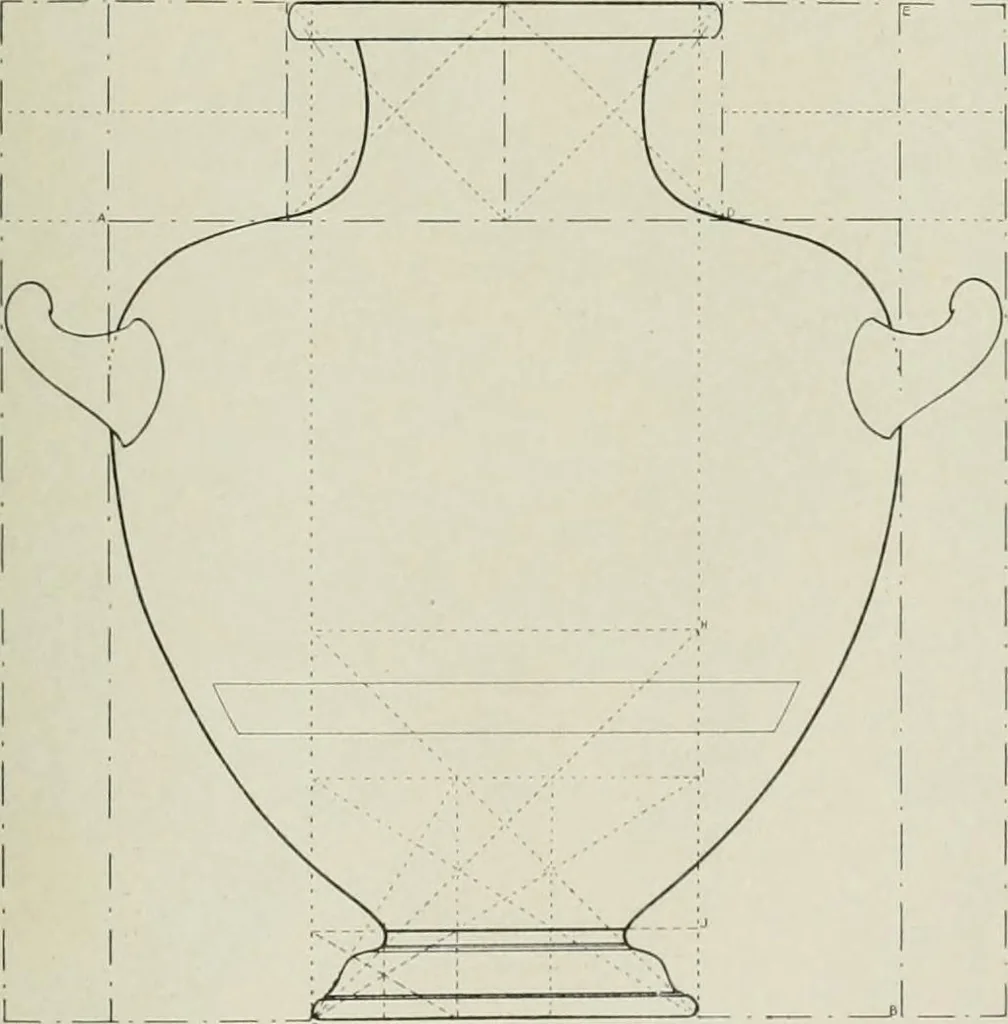 An illustration from Dynamic symmetry: the Greek vase, 1920, leaf 139