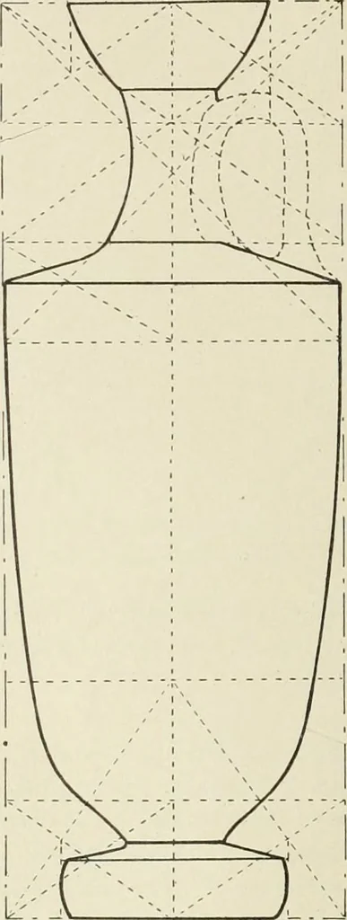 An illustration from Dynamic symmetry: the Greek vase, 1920, leaf 168