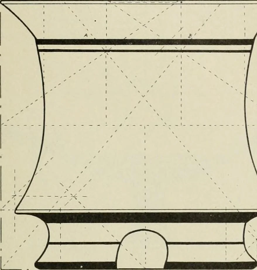 An illustration from Dynamic symmetry: the Greek vase, 1920, leaf 67