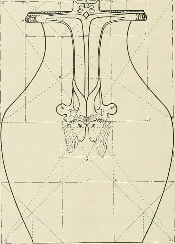 An illustration from Dynamic symmetry: the Greek vase, 1920, leaf 68