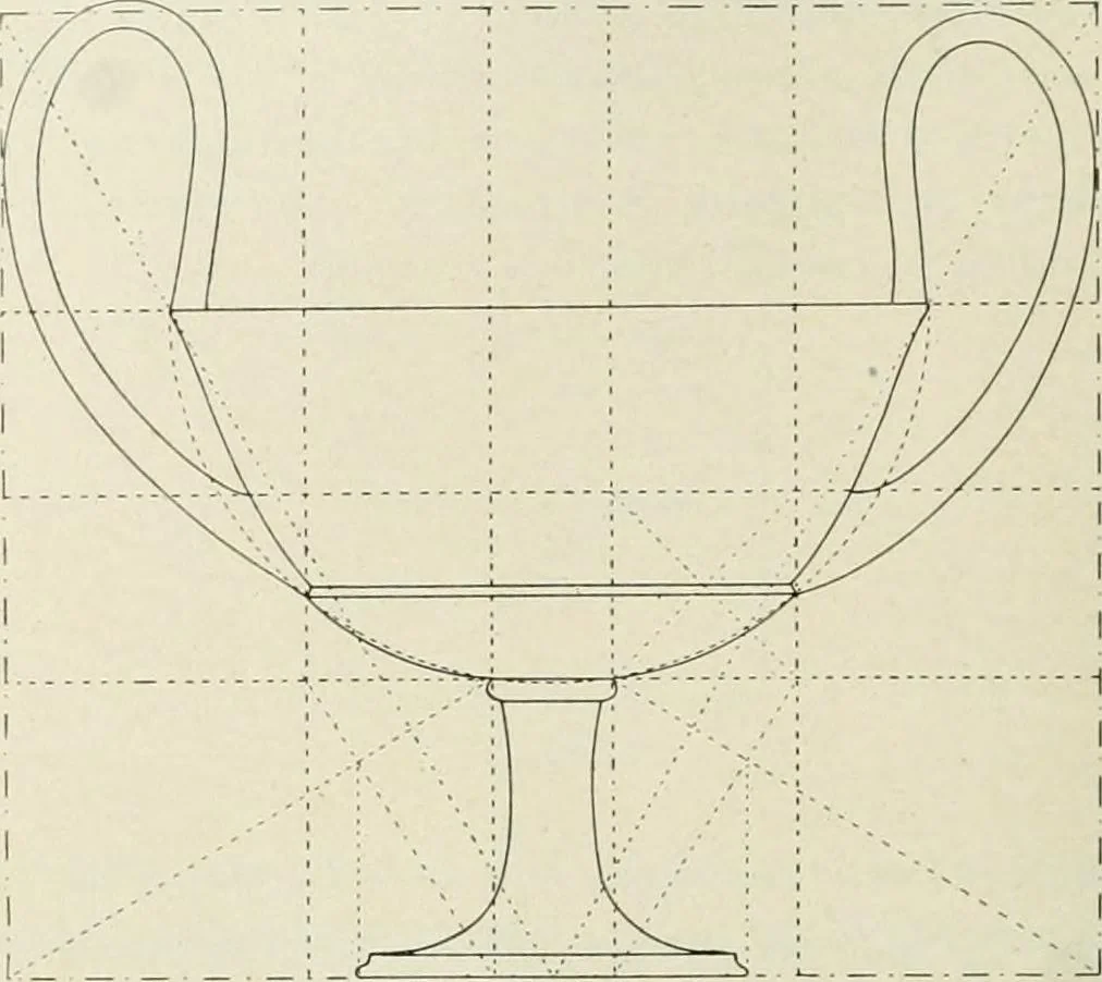 An illustration from Dynamic symmetry: the Greek vase, 1920, leaf 88