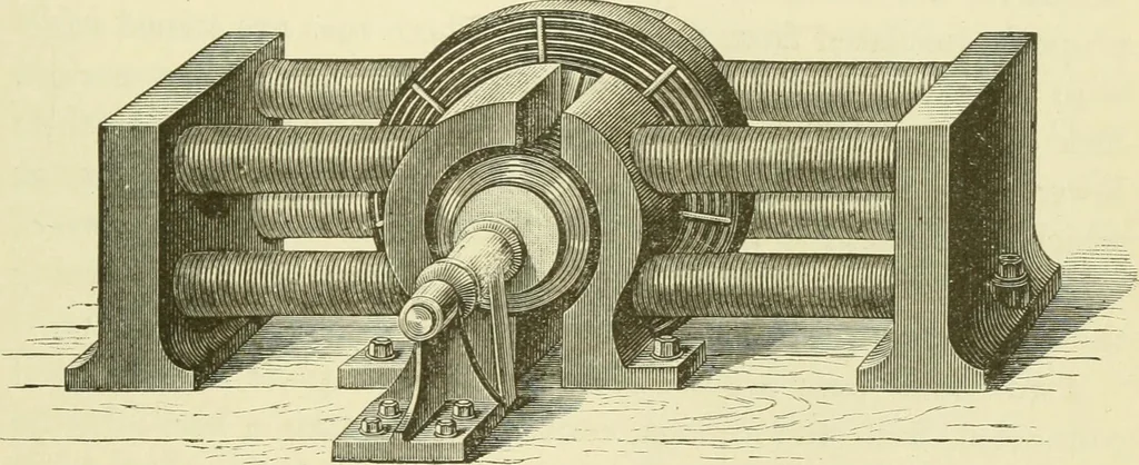An illustration from Dynamo-electricity: its generation, application, transmission, storage and measurement, 1884, leaf 162