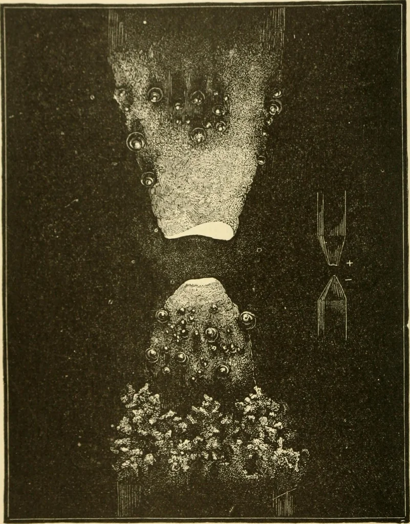An illustration from Dynamo-electricity: its generation, application, transmission, storage and measurement, 1884, leaf 19