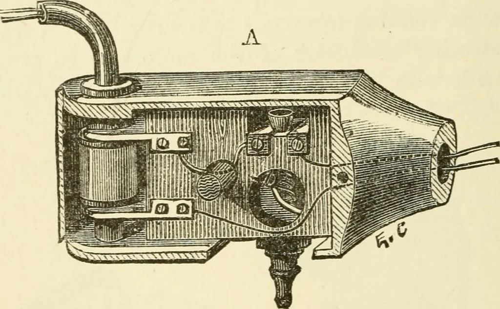 An illustration from Dynamo-electricity: its generation, application, transmission, storage and measurement, 1884, leaf 197